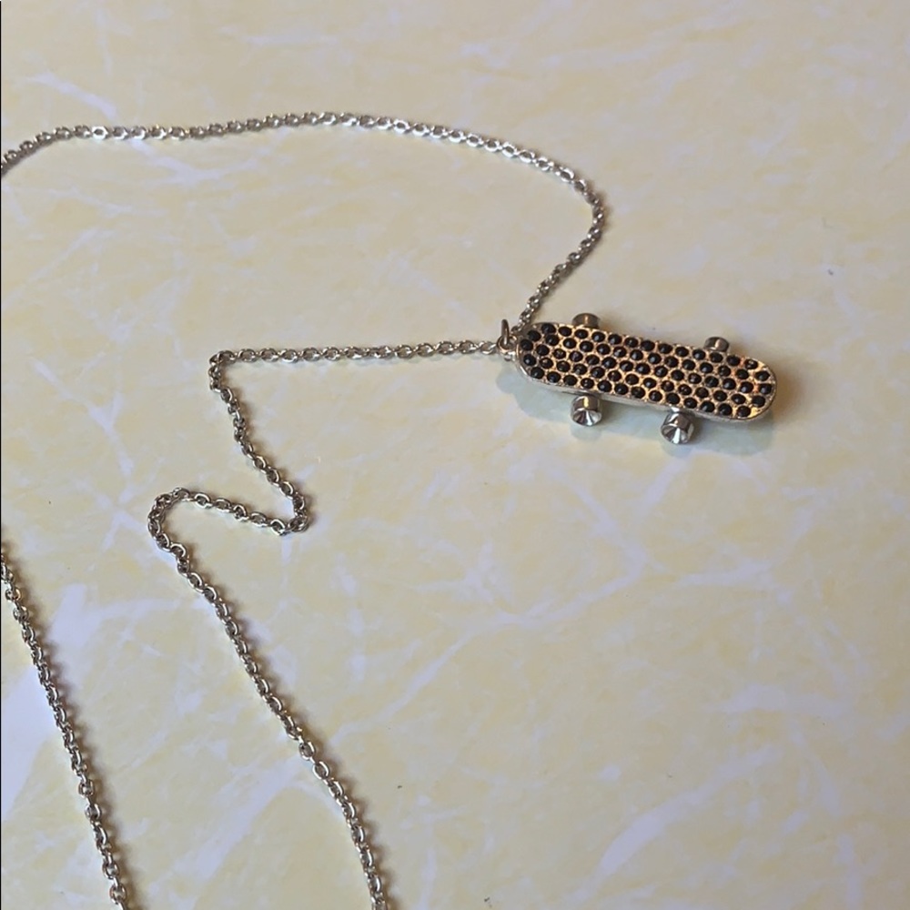 skateboard necklace